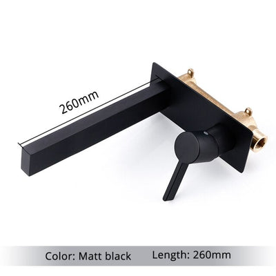 Colors Square Wall Mounted Bathroom Faucet