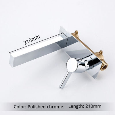 Colors Square Wall Mounted Bathroom Faucet