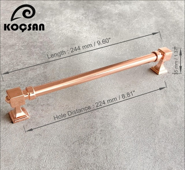 Copper Satin-Black - Gold -Chrome Cabinet Door Handles