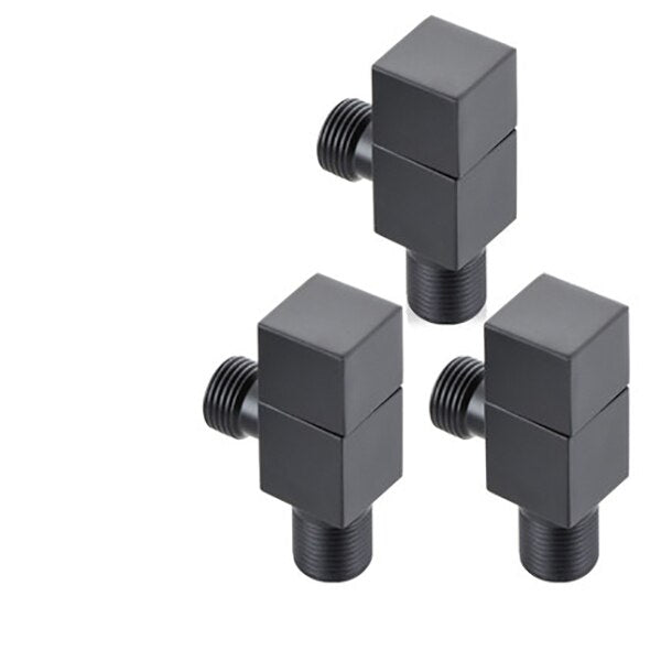 Black matte shut off valve