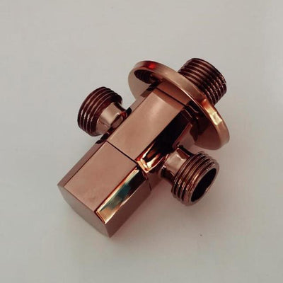 rose angle valve copper gold plated triangle valve general bathroom valve water stop valve toilet triangle AG99