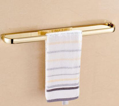 Gold polished bathroom accessories