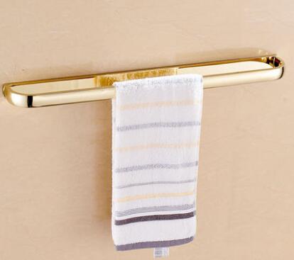 Gold polished bathroom accessories