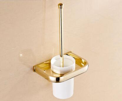 Gold polished bathroom accessories