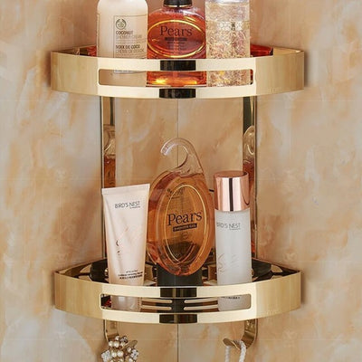 Bathroom Accessories Rose Gold- Holder Corner Soap and Shampoo