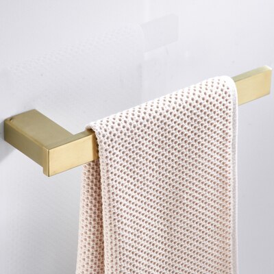 Brushed gold bathroom accessories