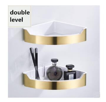 Brushed gold bathroom accessories