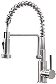 Brushed Nickel Chef Manual Stainless Steel Kitchen Faucet