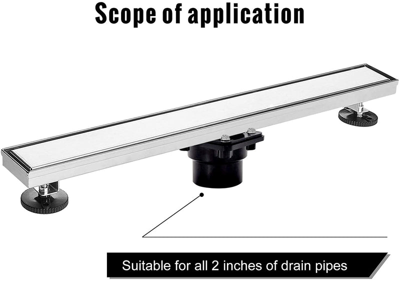 Shower drain PVC and ABS pipe shower Linear drain reducer with adapter kit