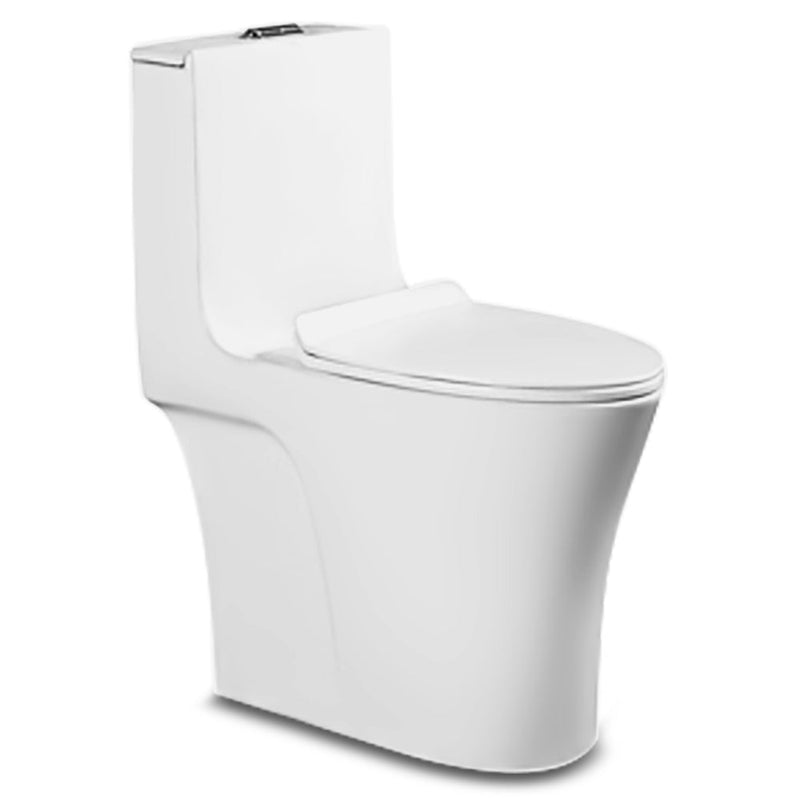 One piece water saver dual flush toilet regular comfort height Sani 932