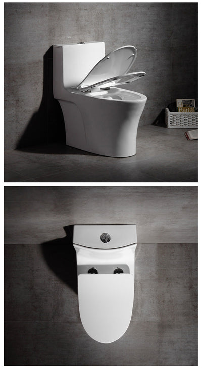 One piece water saver dual flush toilet regular comfort height Sani 932