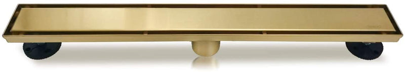 Brushed Gold linear shower drain  24" Inches/60cm and 36"/90cm  Inch