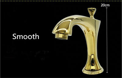 Gold-Rose Gold-Chrome  with Diamonds 8 Inch Wide Spread Bathroom Faucet
