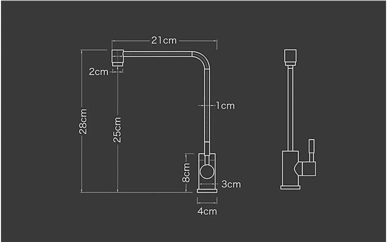 Modern Reverse Omosis Cold Water Filter Faucet