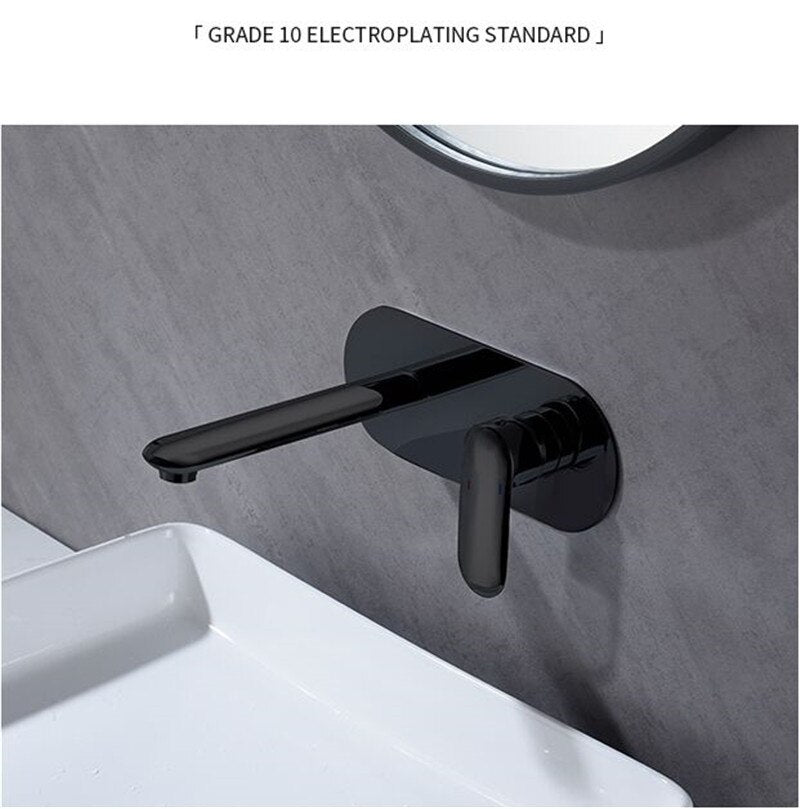 Nordic Design Wallmounted Single Lever Bathroom Faucet