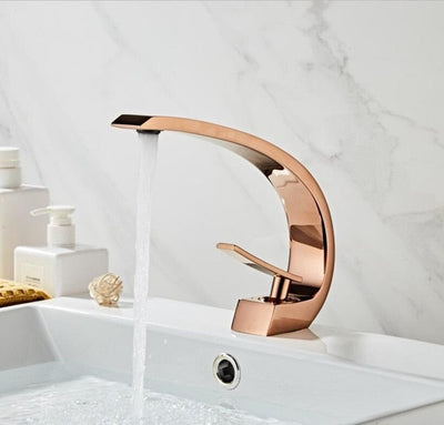 Rose Gold and Two Tone Colors Single Hole Faucet Model XT-419