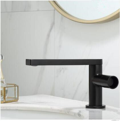 Brushed Gold Tall Vessel Faucet Basin and Short Lavatory Single Hole