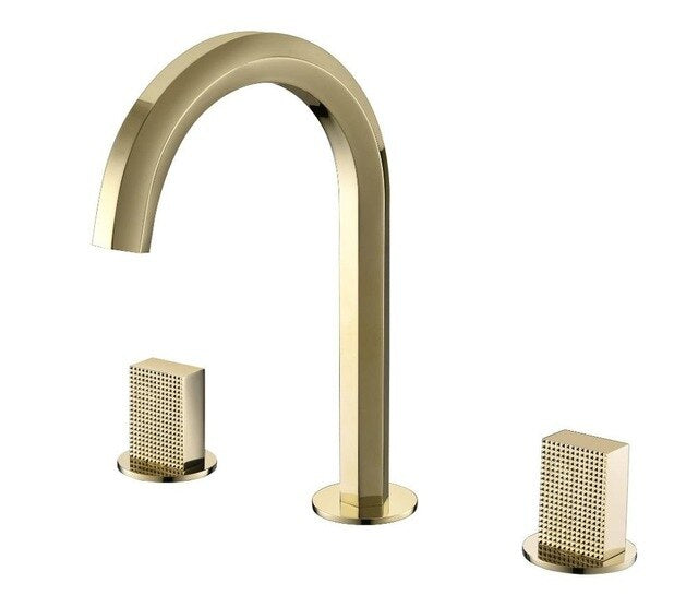 Rose Gold/Gold/Chrome 8 Inch Wide Spread Bathroom Faucet