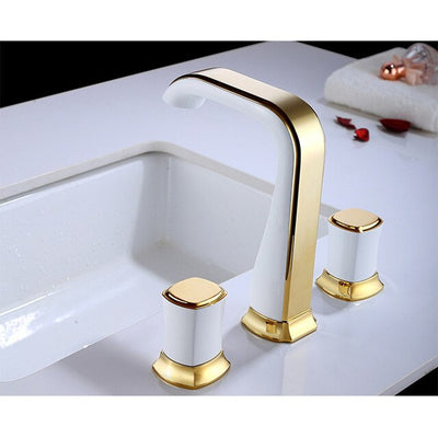 New Modern 8" Inch Widespread Lavatory Faucet