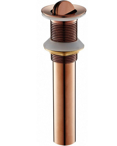 Rose Gold polished Pop Up Drain  Assembly Replacement Kits Stopper, Flip Top, Overflow