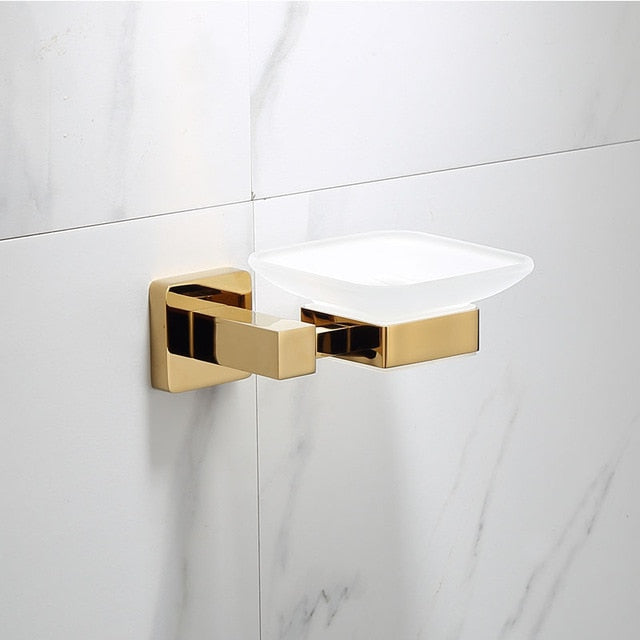 Gold Polished Bathroom Accessories