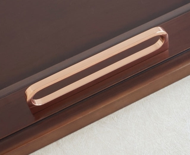 Rose Gold Polished Copper Cabinet Door - Drawer Handle and knobs