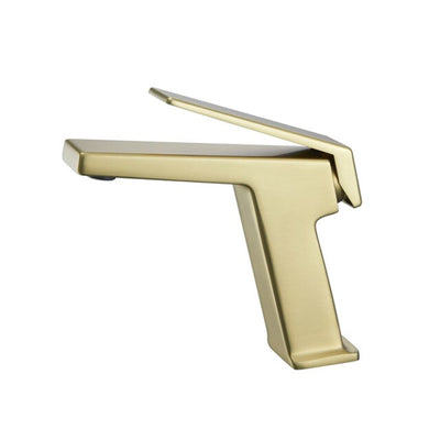 Glock-Brushed gold-Grey-White-Black-Black with red Tall and short faucet