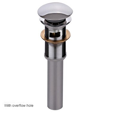 Grey single hole bathroom faucet