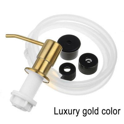 Brushed Gold -Rose Gold Brushed - Black Soap dispenser