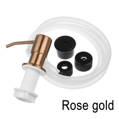 Brushed Gold -Rose Gold Brushed - Black Soap dispenser