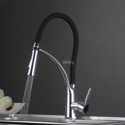 Pull out Kitchen Faucet.Brass Made Chrome Finish Swivel Kitchen Faucet. Two Style Water Out Kitchen Tap. Kitchen Mixer Tap.